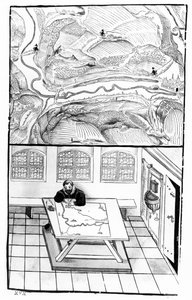 Cartographer at Work by European School